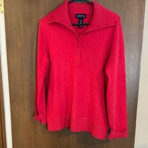 Jones New York Signature 100% Cashmere Shawl Neck Sweater